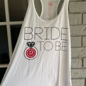 Pure barre bride to be tank